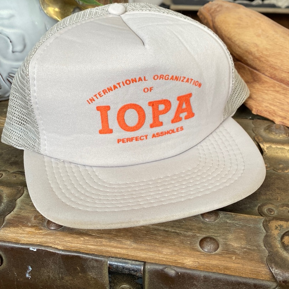 Vintage International Organization of Perfect Assholes Trucker Hat